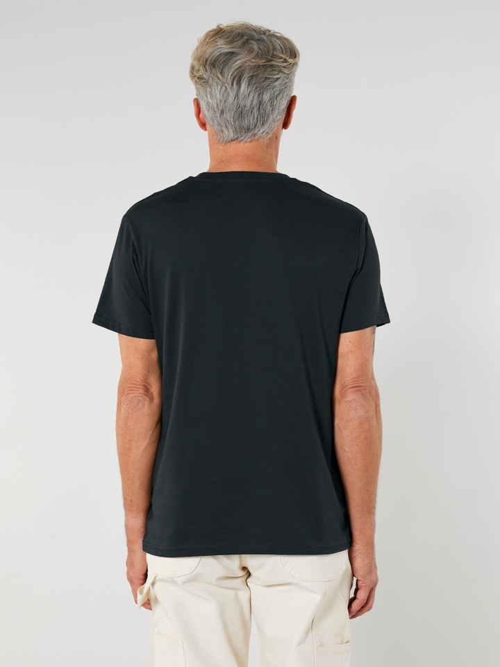 3 paketi - Moška osnovna majica s kratkimi rokavi Essential | Črna