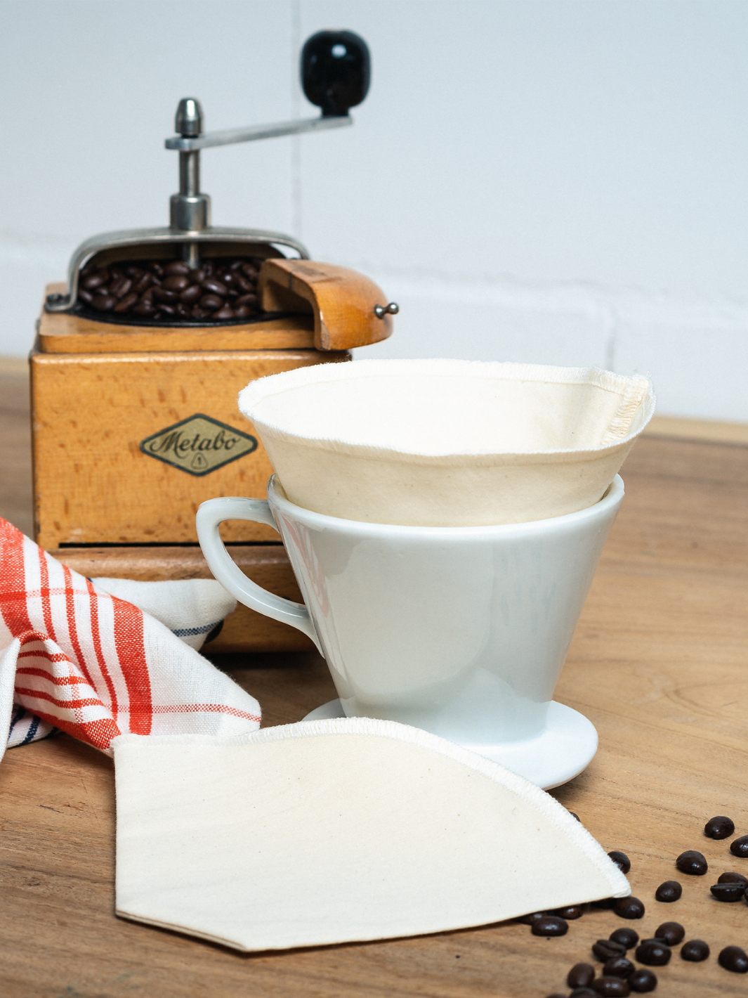Kaffeefilter aus Bio-Baumwolle | Natürlich