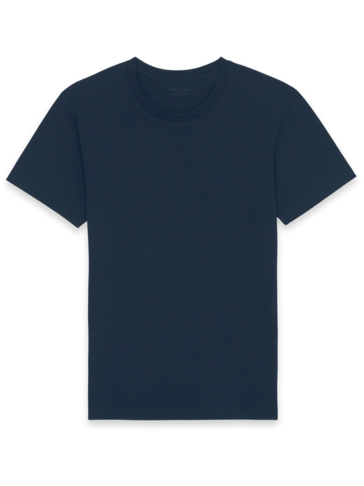 3er-Pack - Basic-T-Shirt für Herren Essential | Navy blau