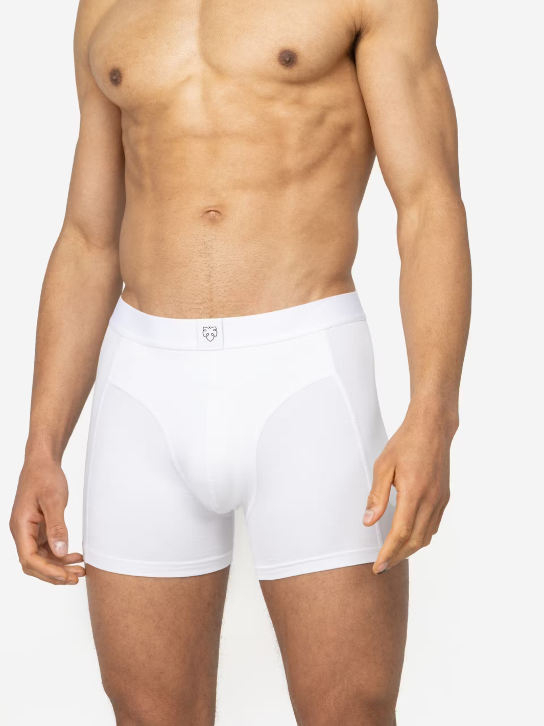 3 PACK - Men's boxer shorts made of organic cotton A-dam white