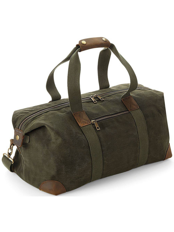 Plátěná cestovní taška víkendová - olivová barva