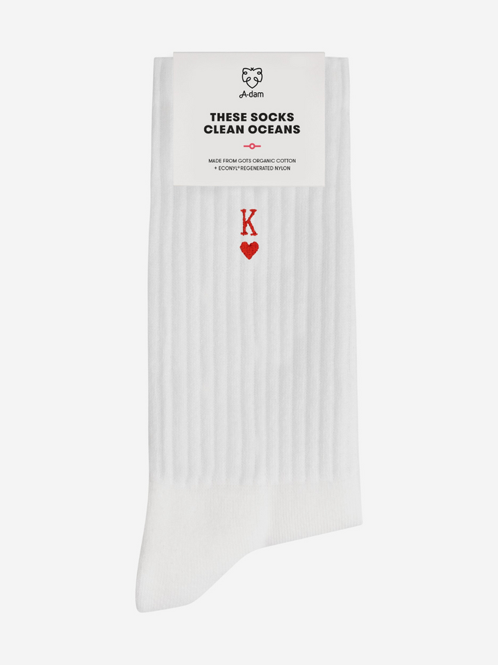 Socken aus Bio-Baumwolle A-dam Soft weiß