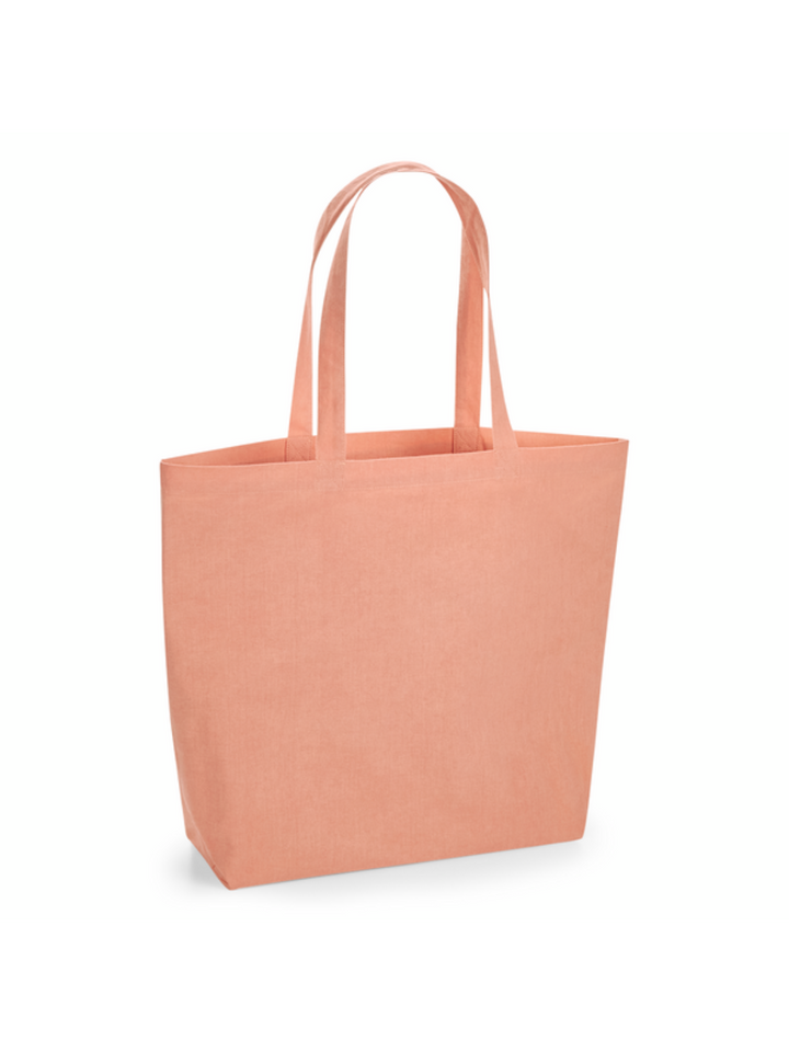 Odolná skládací nákupní taška ze 100% bio bavlny - růžová