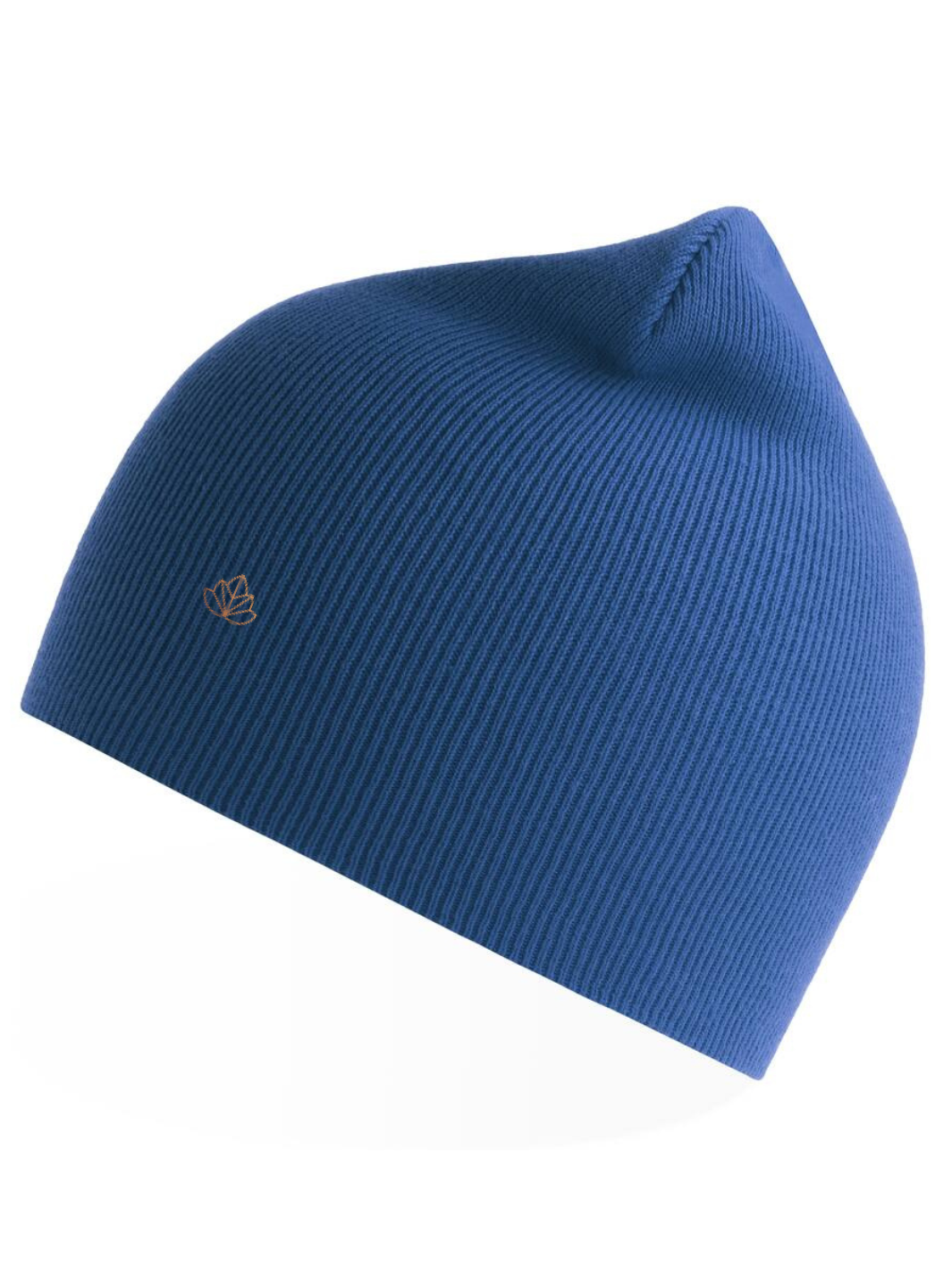 Zimní čepice ze 100% bio bavlny Beanie - modrá