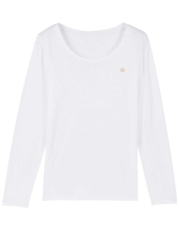 Harmony dámské tričko s dlouhým rukávem z biobavlny s kulatým výstřihem bílé produkt