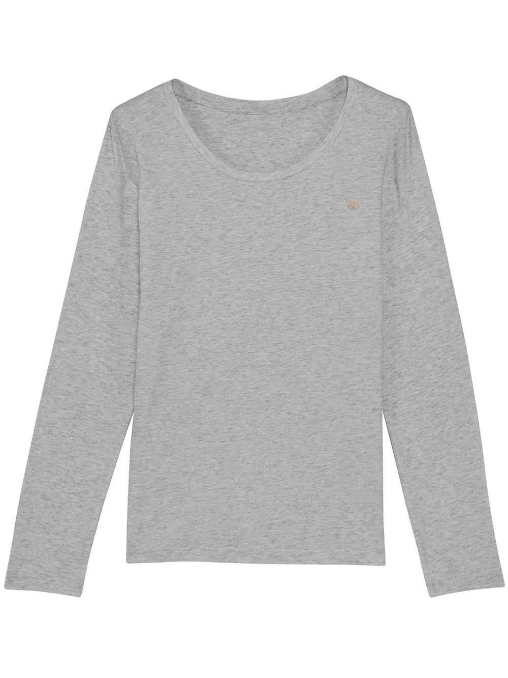 Harmony dámské tričko s dlouhým rukávem z biobavlny s kulatým výstřihem šedé produkt