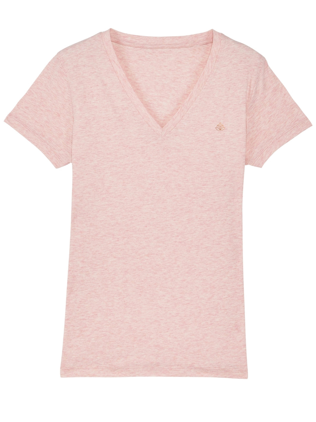 Nice dámské tričko z biobavlny s výstřihem do V růžové žíhané produkt