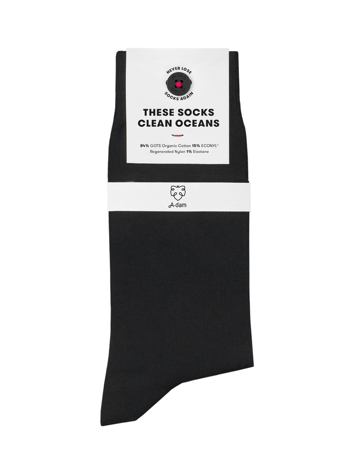 Dámské ponožky z biobavlny v černé barvě zabalený produkt