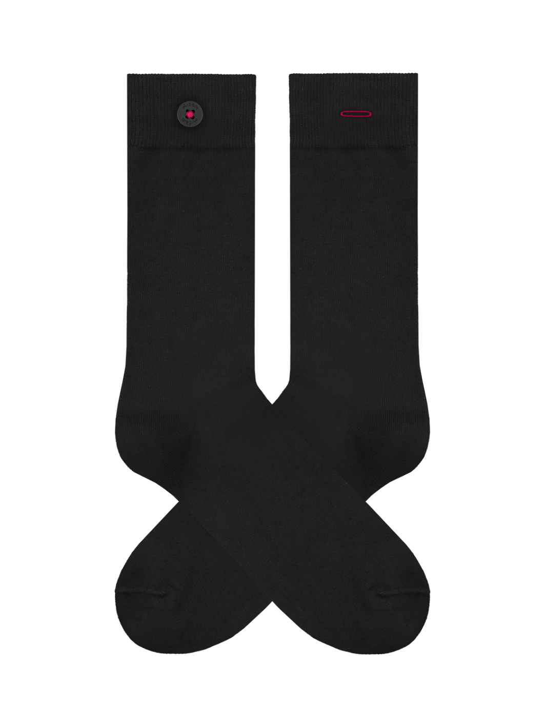 Dámské ponožky z biobavlny v černé barvě ukázaný rozbalený produkt