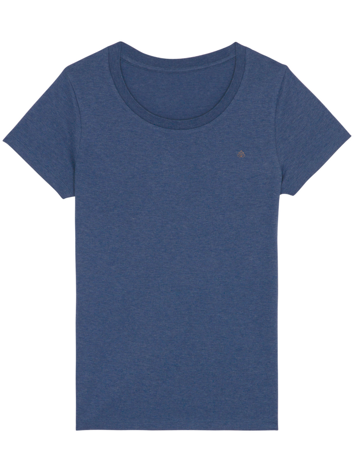 Soul 2.0 dámské tričko z bio bavlny s kulatým výstřihem modré žíhané produkt