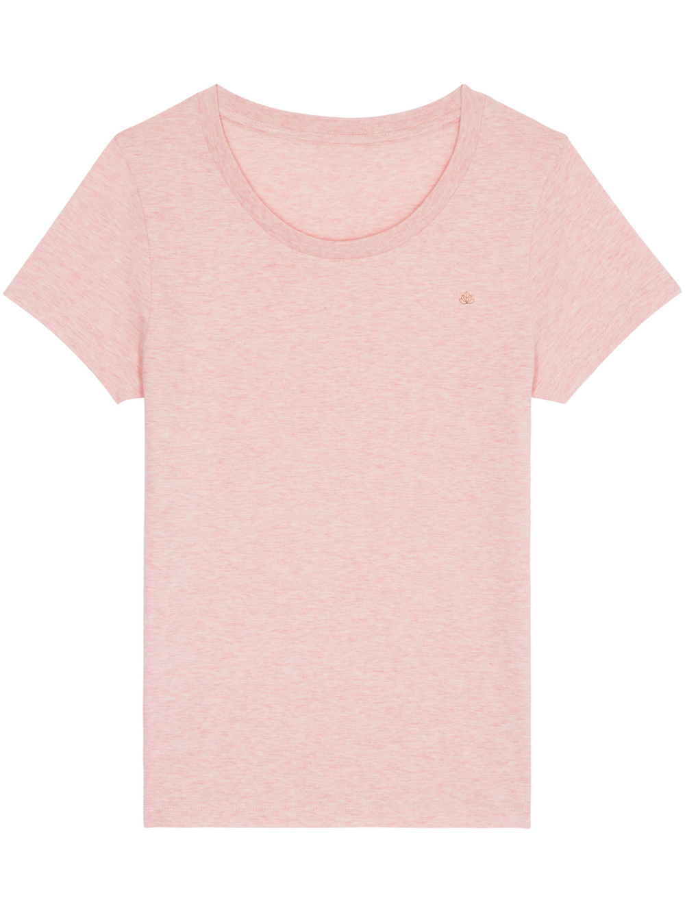 Soul 2.0 dámské tričko z bio bavlny s kulatým výstřihem růžové žíhané produkt