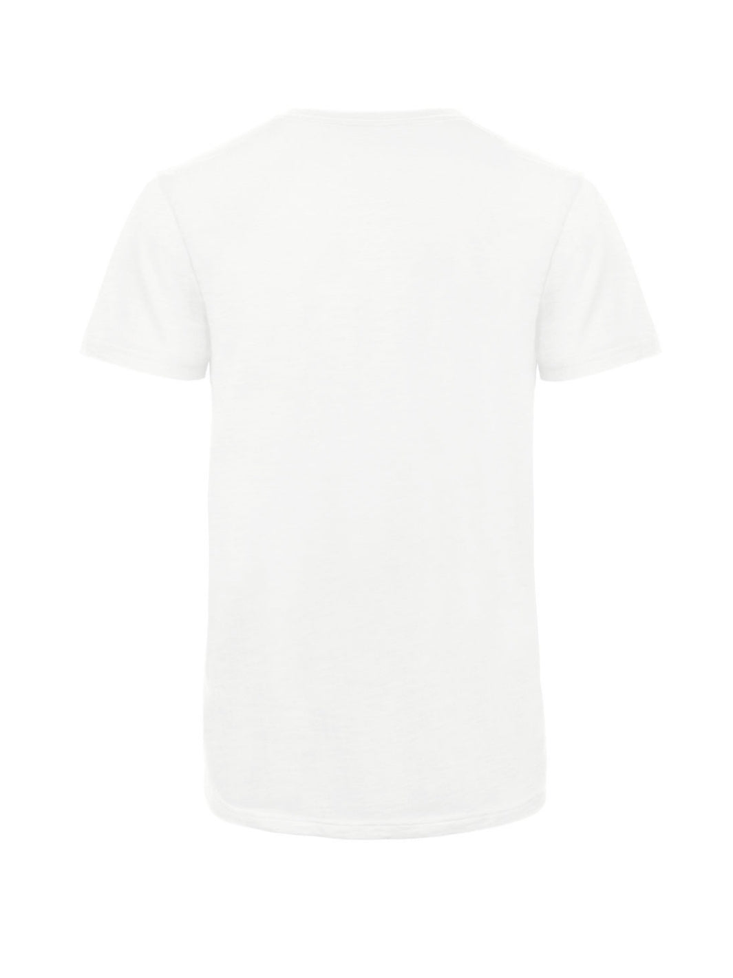 Touch pánské s-lub tričko z biobavlny s kulatým výstřihem bílé detail zad